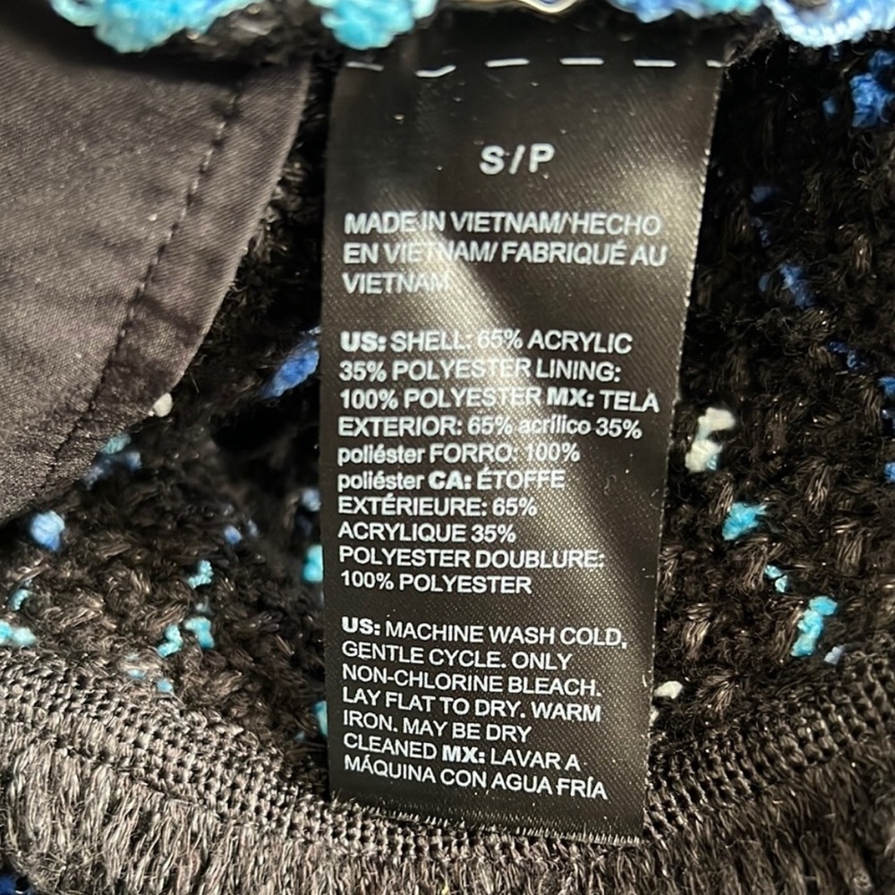 Stylish Black and Blue Women's Jacket - Picture 5 of 5